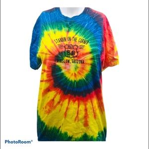 Tye Dye Eagles Boho Hippie Standing On The Corner Winslow T-Shirt Med
